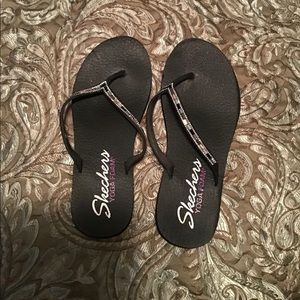 Skechers Black Size 8 Sandals Minimal Wear